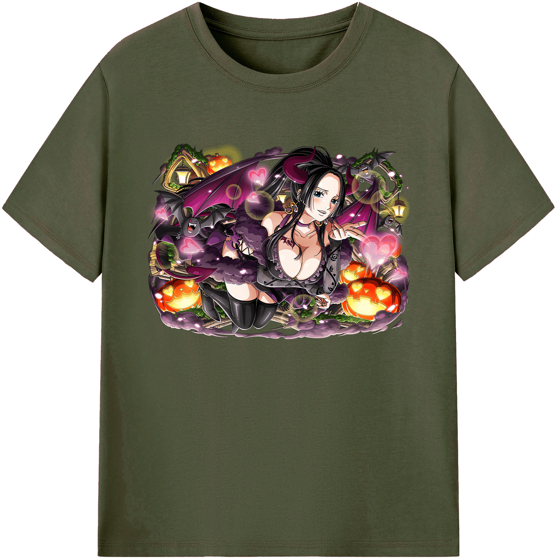 ワンピース ボア・ハンコック ONE PIECE Boa·Hancock 綿100％ メンズ半袖Tシャツ｜肌触りやわらか＆通気性